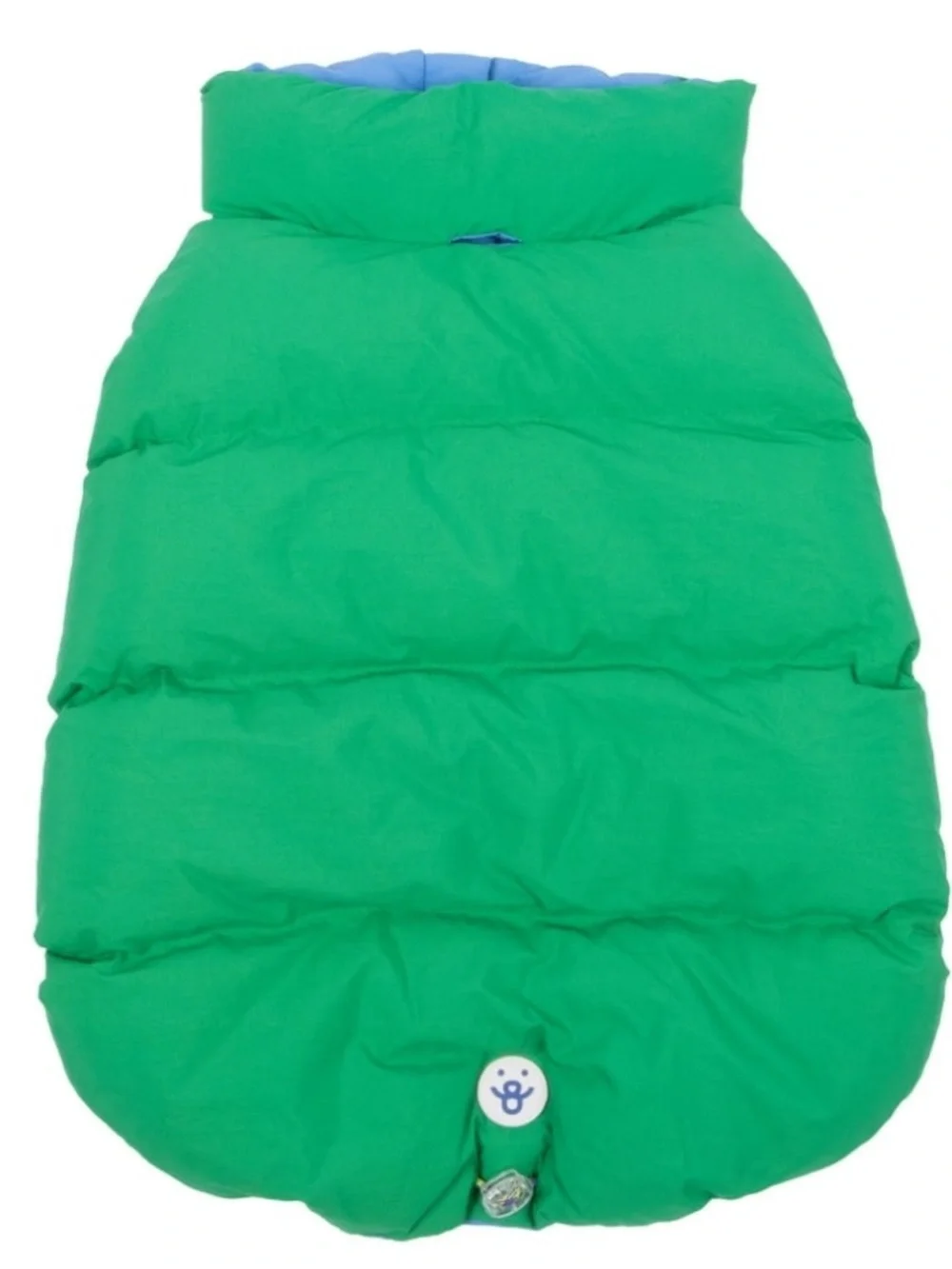 New- medium Puffer  Green /Blue Reversible Dog  Coat - Vest